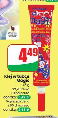 Klej w tubce Magic promocja w Dino