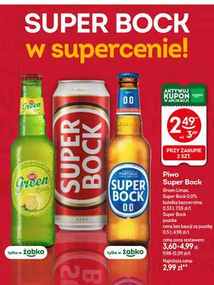 Piwo Super Bock promocja w Żabka