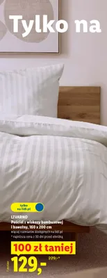 Pościel z wiskozy bambusowej i bawełny 160 x 200 cm promocja w Lidl