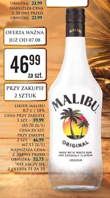 Likier Malibu Original promocja w Dino