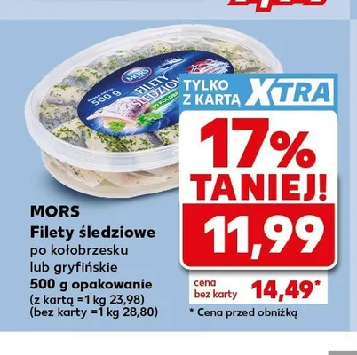 Filety śledziowe gryfińskie Mors promocja w Kaufland