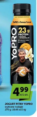 Jogurt pitny YoPRO promocja w Euro Sklep