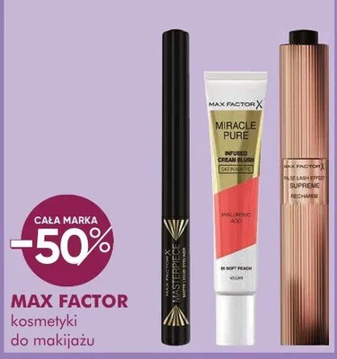 Kosmetyki MAX FACTOR do makijażu promocja w Makro