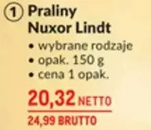 Praliny Nuxor Lindt - wybrane rodzaje promocja w Makro