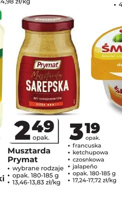 Musztarda ketchupowa Prymat promocja w Odido
