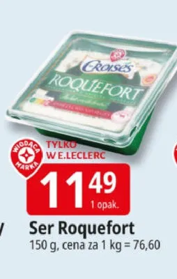 Ser Roquefort promocja w Leclerc