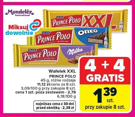 Wafelek XXL Prince Polo promocja w Carrefour Market