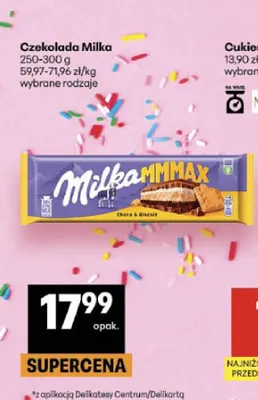 Czekolada Milka promocja w Delikatesy Centrum