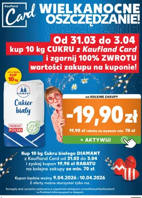 Cukier biały promocja w Kaufland