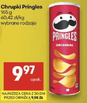 Chrupki Pringles wybrane rodzaje promocja w Delikatesy Centrum