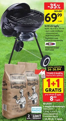 Brykiet z węgla drzewnego grillowy 2,5kg promocja w Intermarche