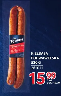 Kiełbasa podwawelska Krakus promocja w Selgros