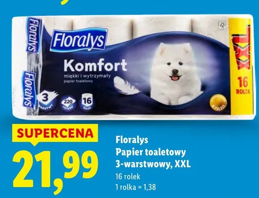 Papier toaletowy 3-warstwowy promocja w Lidl