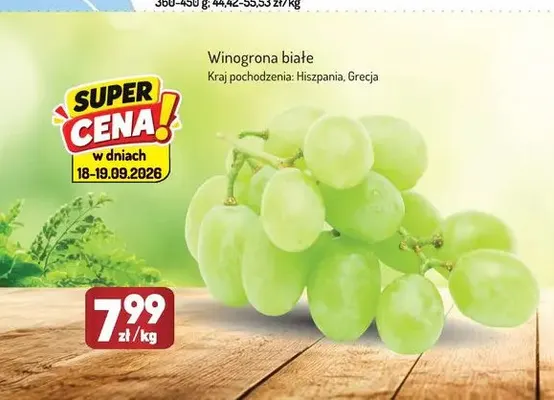 Winogrona białe promocja w Avita