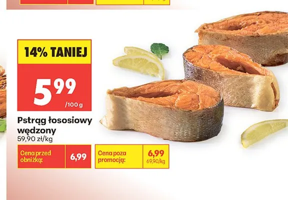 Pstrąg łososiowy wędzony promocja w Biedronka