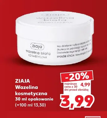 Wazelina kosmetyczna Ziaja promocja w Kaufland