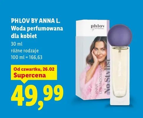 Woda perfumowana dla kobiet Phlov By Anna L. promocja w Lidl