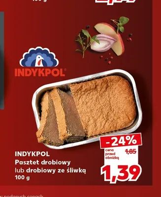 Pasztet drobiowy ze śliwką Indykpol promocja w Kaufland