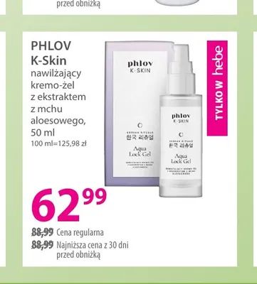K-Skin nawilżający kremo-żel z ekstraktem z mchu aloesowego Phlov promocja w Hebe