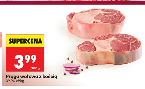 Pręga wołowa z kością promocja w Biedronka