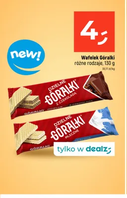 Wafelek Góralki Dzielne mleczne promocja w Dealz