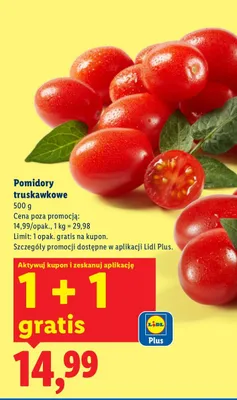 Pomidory promocja w Lidl