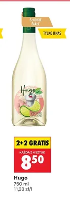 Napój alkoholowy Aperitivo Hugo 2+2 GRATIS promocja w Biedronka