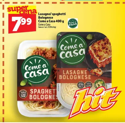 Lasagne Bolognese Come a Casa promocja w TOPAZ