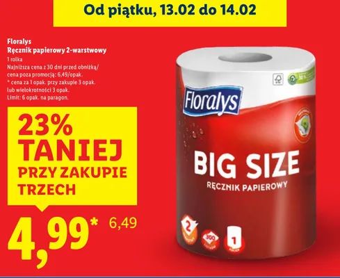 Ręcznik papierowy promocja w Lidl