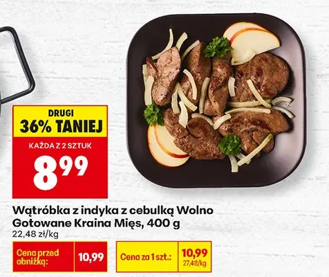 Wątróbka z indyka z cebulką promocja w Biedronka