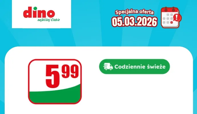 Specjalna oferta na 05.03.2026 - promocje spoza gazetki, strona 3 promocja w Dino