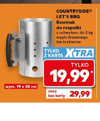 Kominek do rozpałki COUNTRYSIDE LET'S BBQ promocja w Kaufland