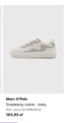Sneakersy niskie Marc O'Polo biały promocja w Lounge by Zalando