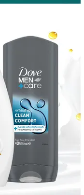 Żel pod prysznic Dove Men+Care Clean Comfort promocja w Biedronka