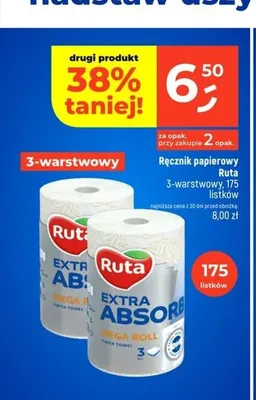 Ręcznik papierowy Ruta Extra Absorb 3-warstwowy promocja w Dealz