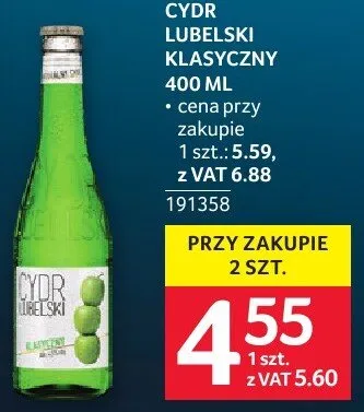 Cydr Lubelski Klasyczny 191358 promocja w Selgros