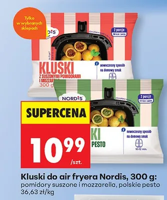 Kluski do air fryera z suszoną i mozzarellą promocja w Biedronka