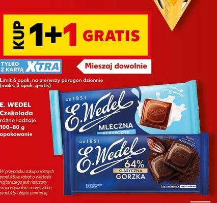 Czekolada mleczna klasyczna promocja w Kaufland