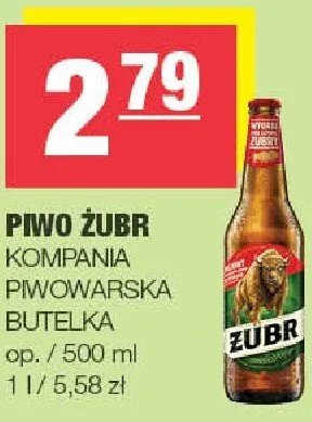 Piwo Żubr promocja w SPAR