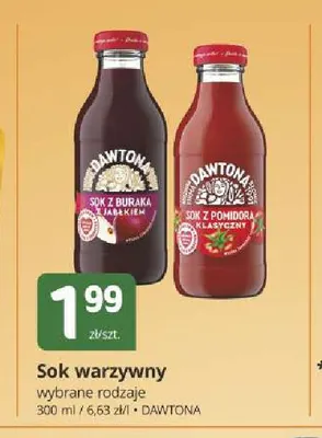 Sok warzywny z buraka z jabłkiem Dawtona promocja w Marketvita
