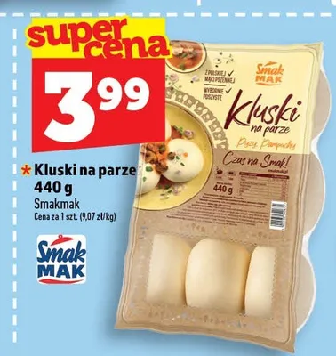 Kluski na parze Smakmak promocja w TOPAZ