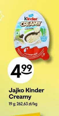 Jajko Kinder Creamy promocja w Żabka