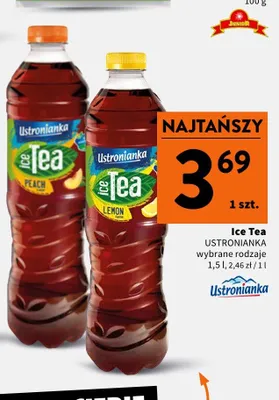 Ice Tea Ustronianka Lemon promocja w Intermarche