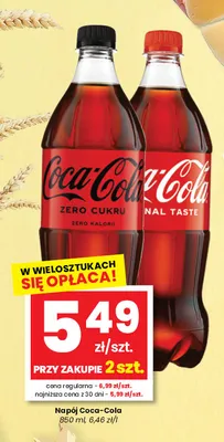 Napój gazowany Coca-Cola promocja w emma MARKET