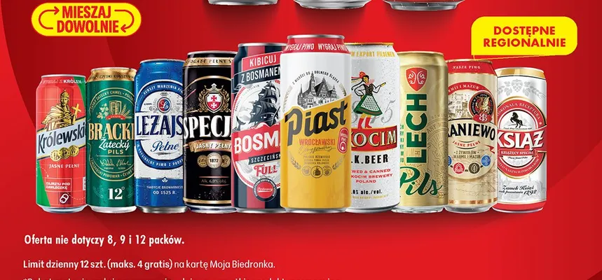 Piwo promocja w Biedronka