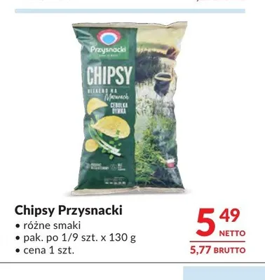 Chipsy Przysnacki promocja w Makro