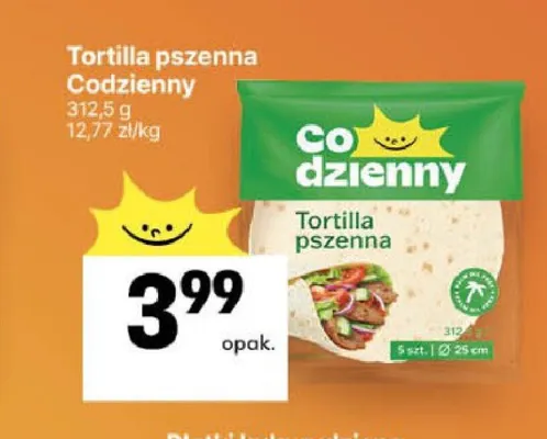 Tortilla pszenna Codzienny promocja w Delikatesy Centrum
