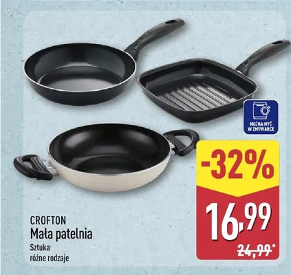 Mała patelnia Crofton promocja w Aldi