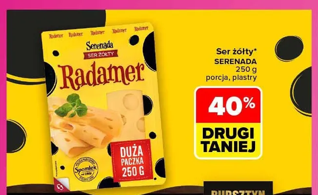 Ser żółty w plastrach Serenada promocja w Carrefour