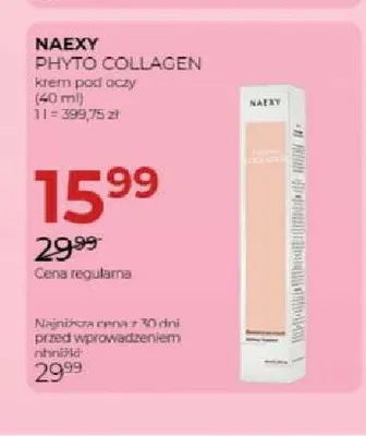 Krem pod oczy Naexy Phyto Collagen promocja w Drogerie Jawa